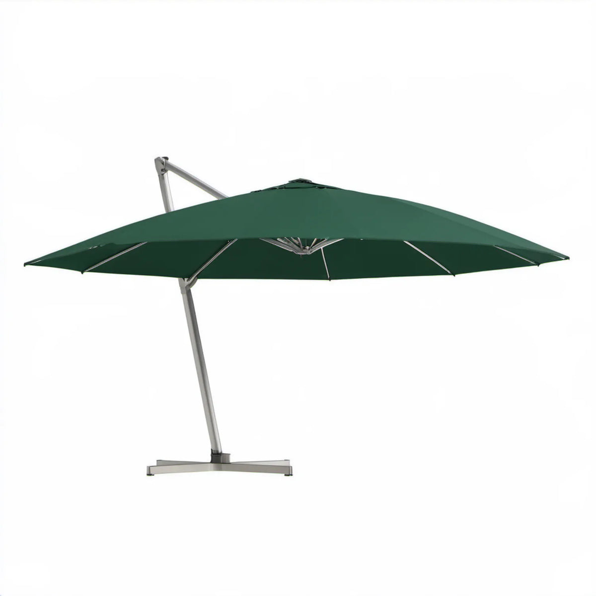 Wiszący parasol ogrodowy prostokątny 300 × 400 cm zielony