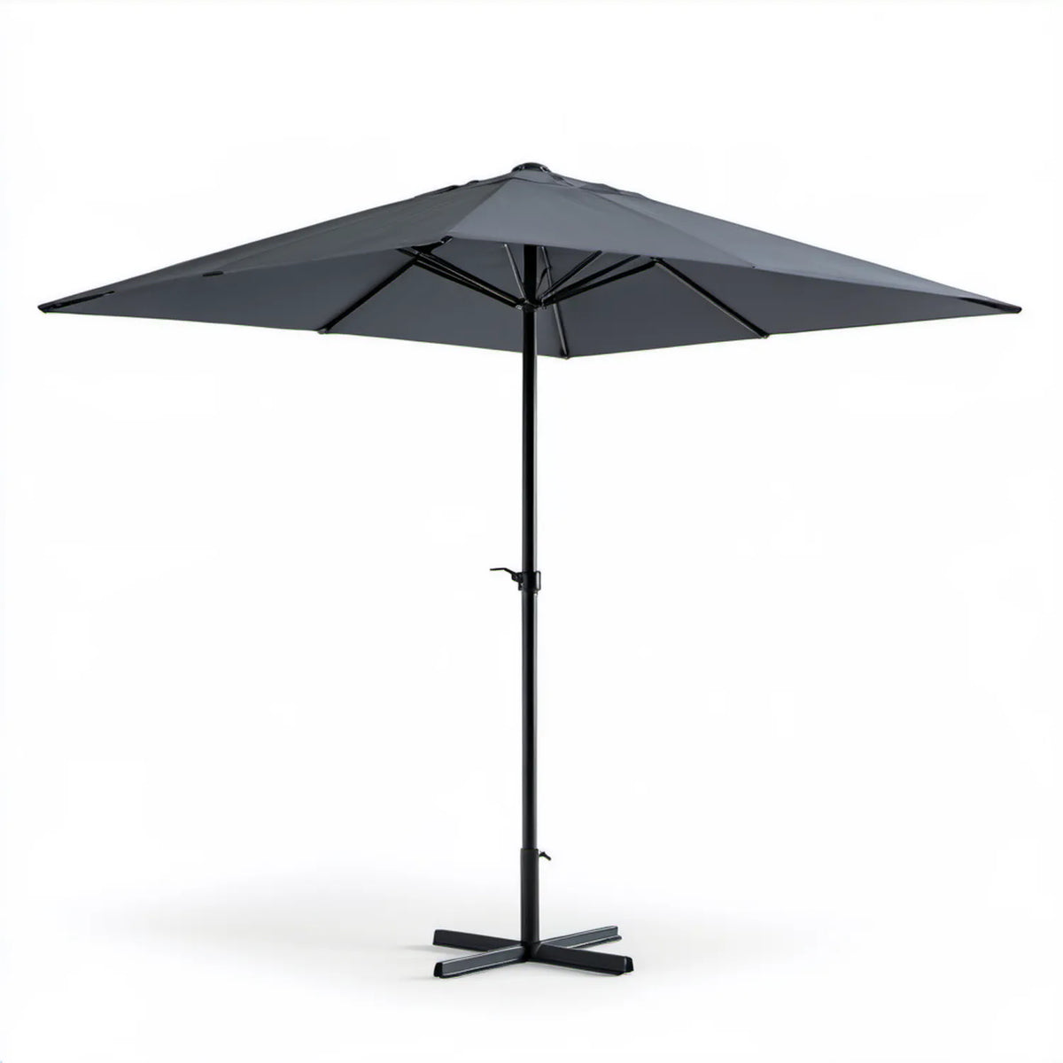 Podwójny parasol ogrodowy prostokątny 460 x 270 cm grafitowo-czarny