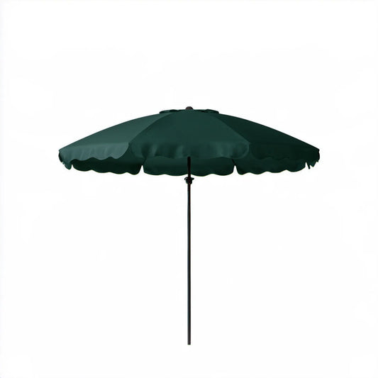 Okrągły parasol ogrodowy Ø300 cm, ciemnozielony, wysokość 245 cm