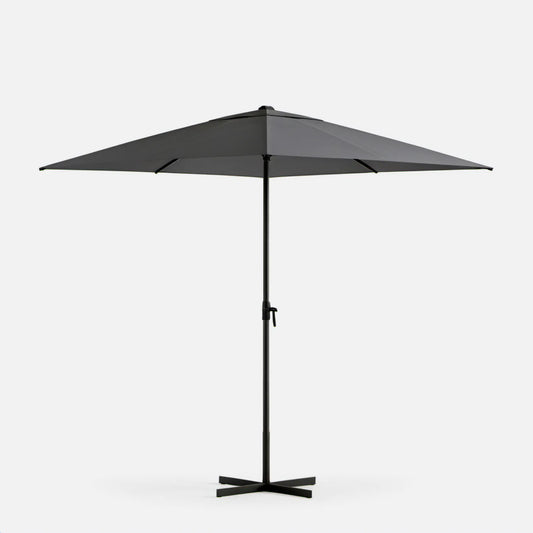Czarny parasol ogrodowy kwadratowy 300 x 300 cm z regulowaną wysokością